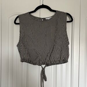 From Palmer Gingham Crop Top
